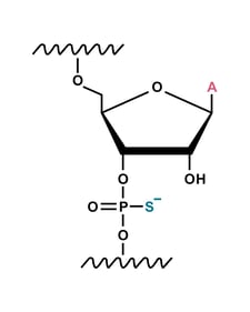 Phosphorothioate modification illustration